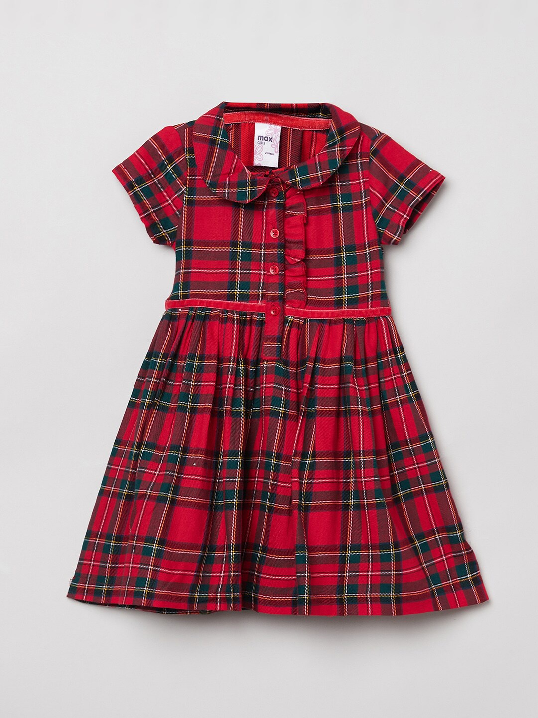 

max Red Checked Dress