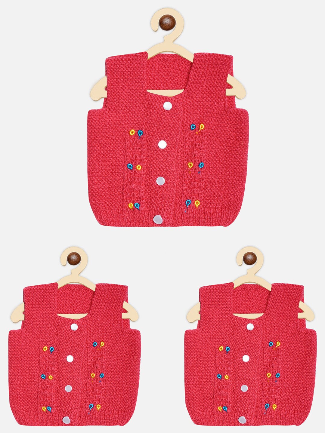 

FABNEST Kids Pack of Red & Blue Cardigans