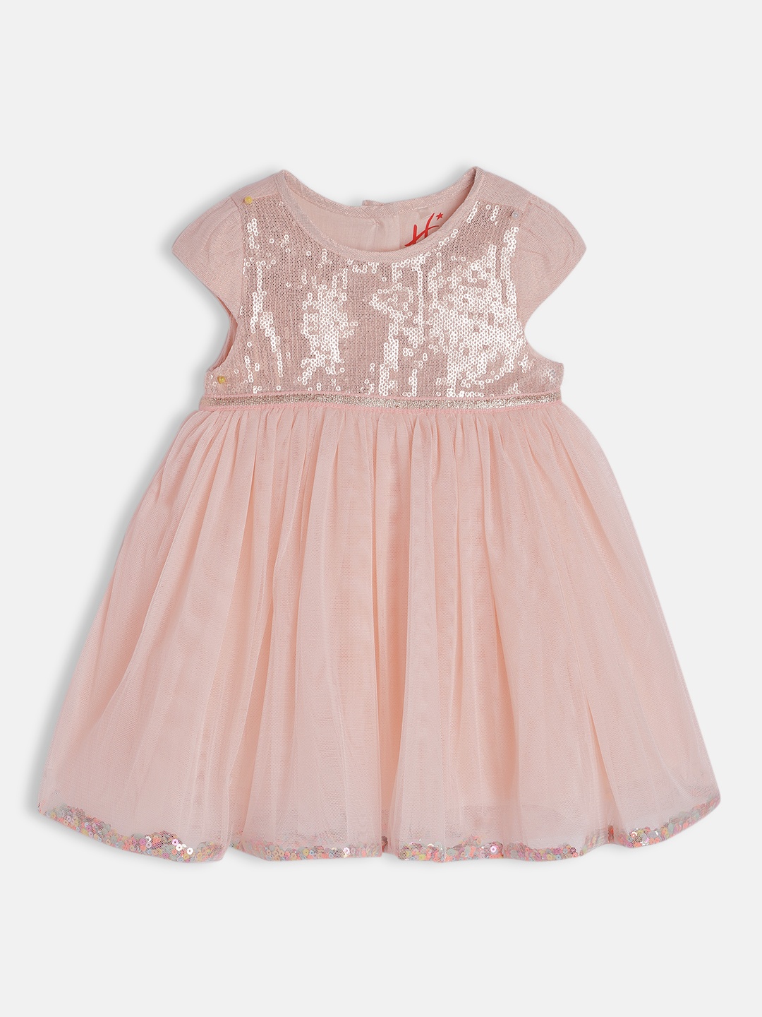 

H By Hamleys Pink Sequined Embellished Dress