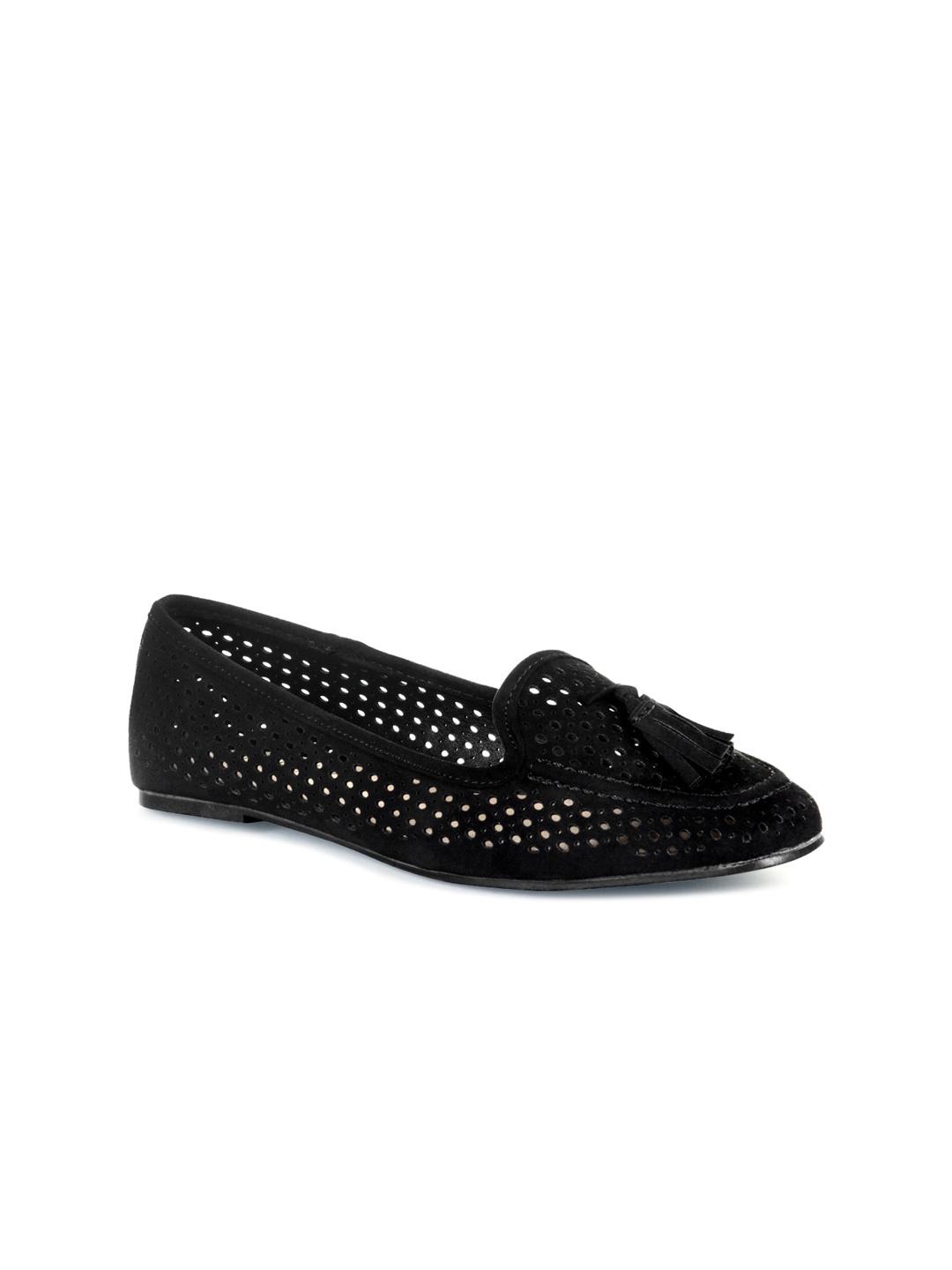 

London Rag Women Black Ballerinas with Bows Flats