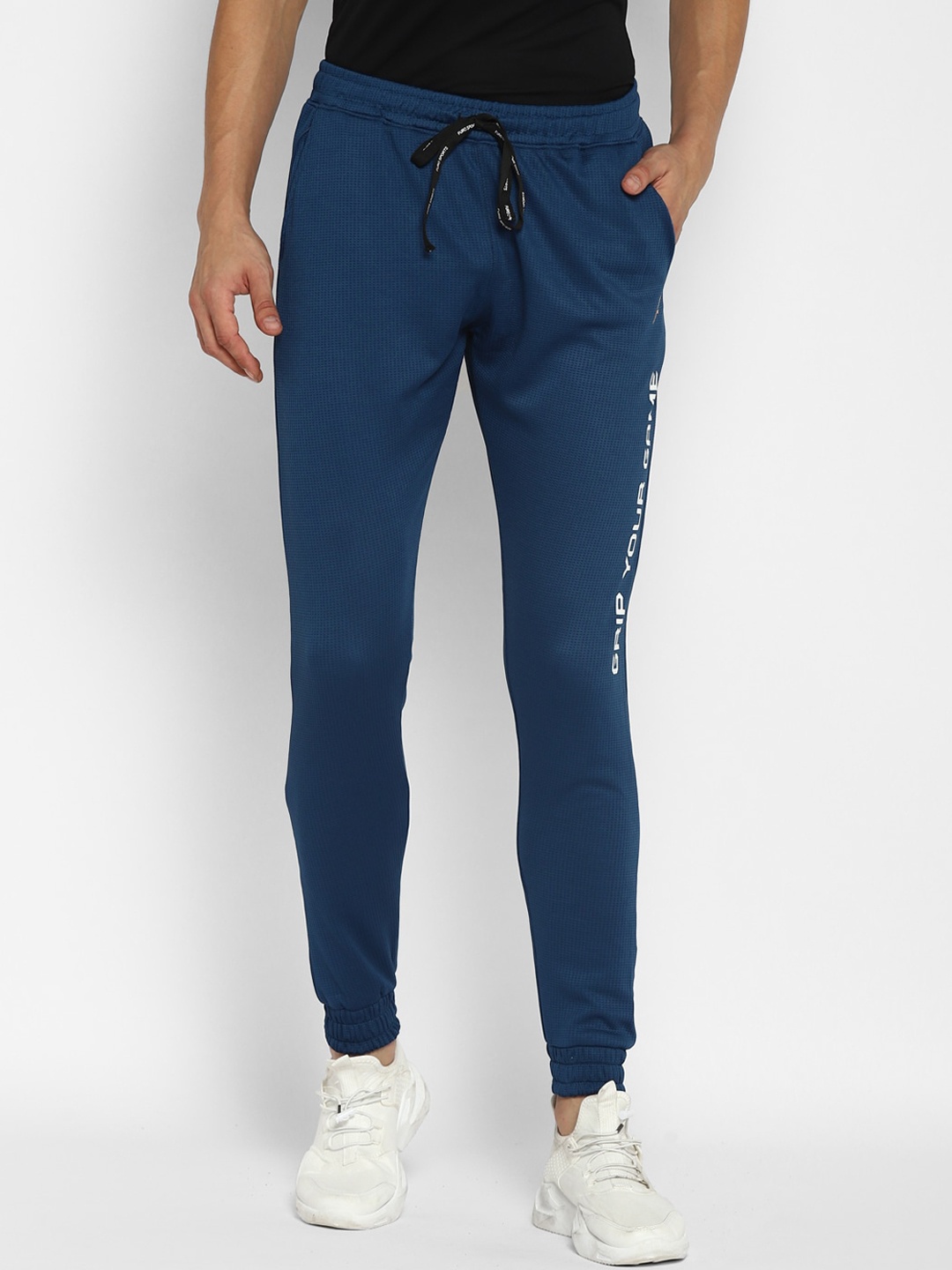

FURO by Red Chief Men Teal Blue Solid Joggers
