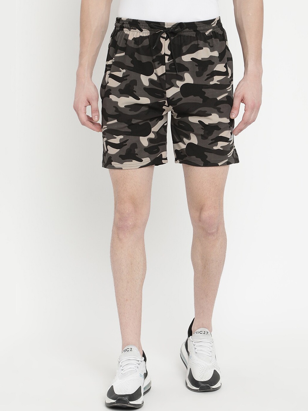 

V2 Value & Variety Men Khaki Camouflage Printed Sports Shorts