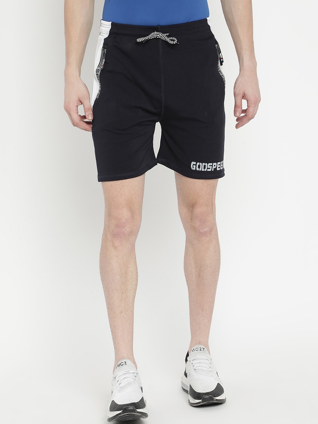 

V2 Value & Variety Men Navy Blue Typography Printed Sports Shorts