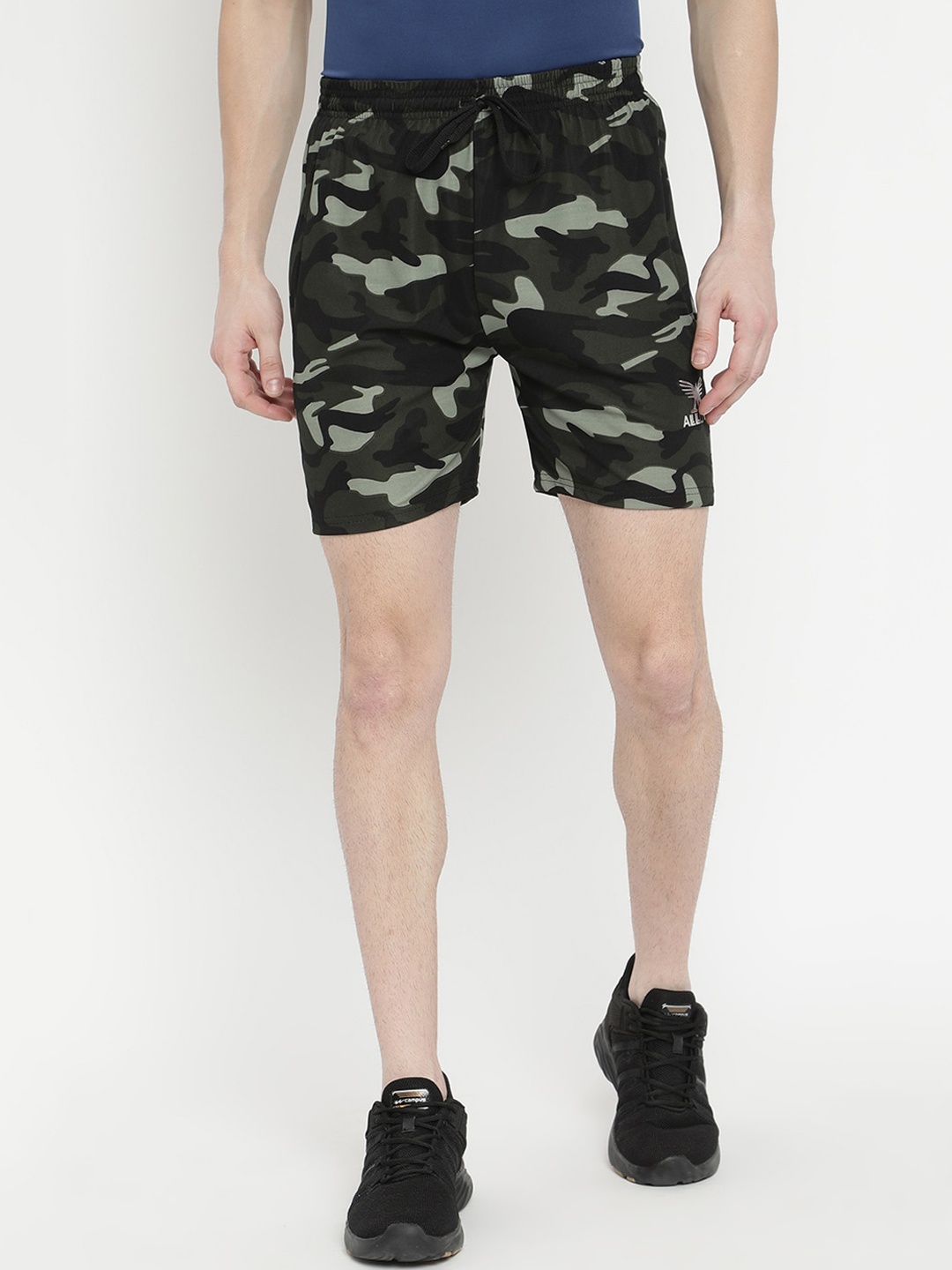 

V2 Value & Variety Men Green Camouflage Printed Sports Shorts