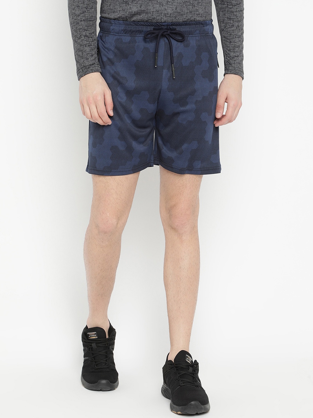 

V2 Value & Variety Men Navy Blue Printed Regular Shorts