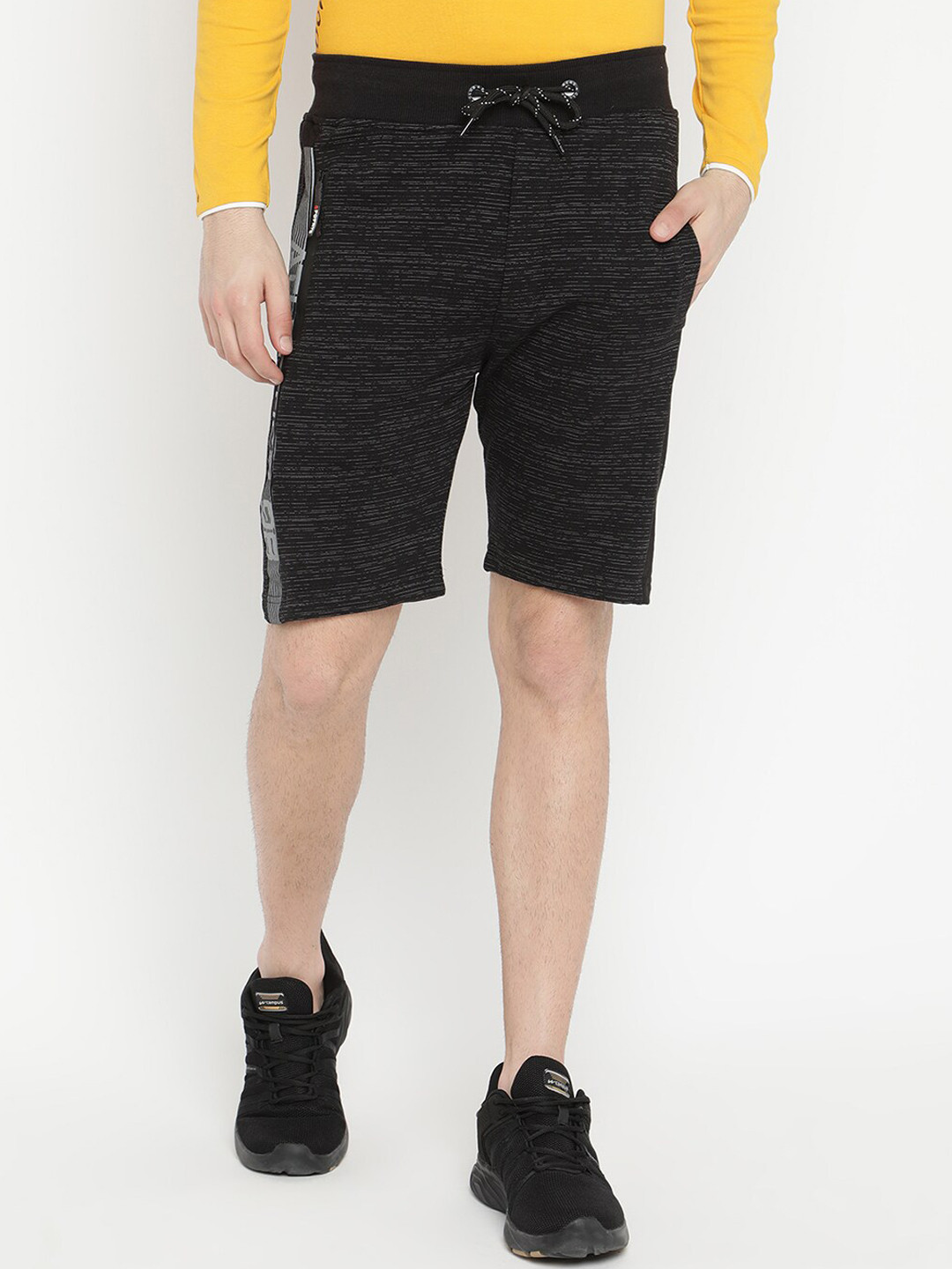 

V2 Value & Variety Men Black Printed Regular Shorts