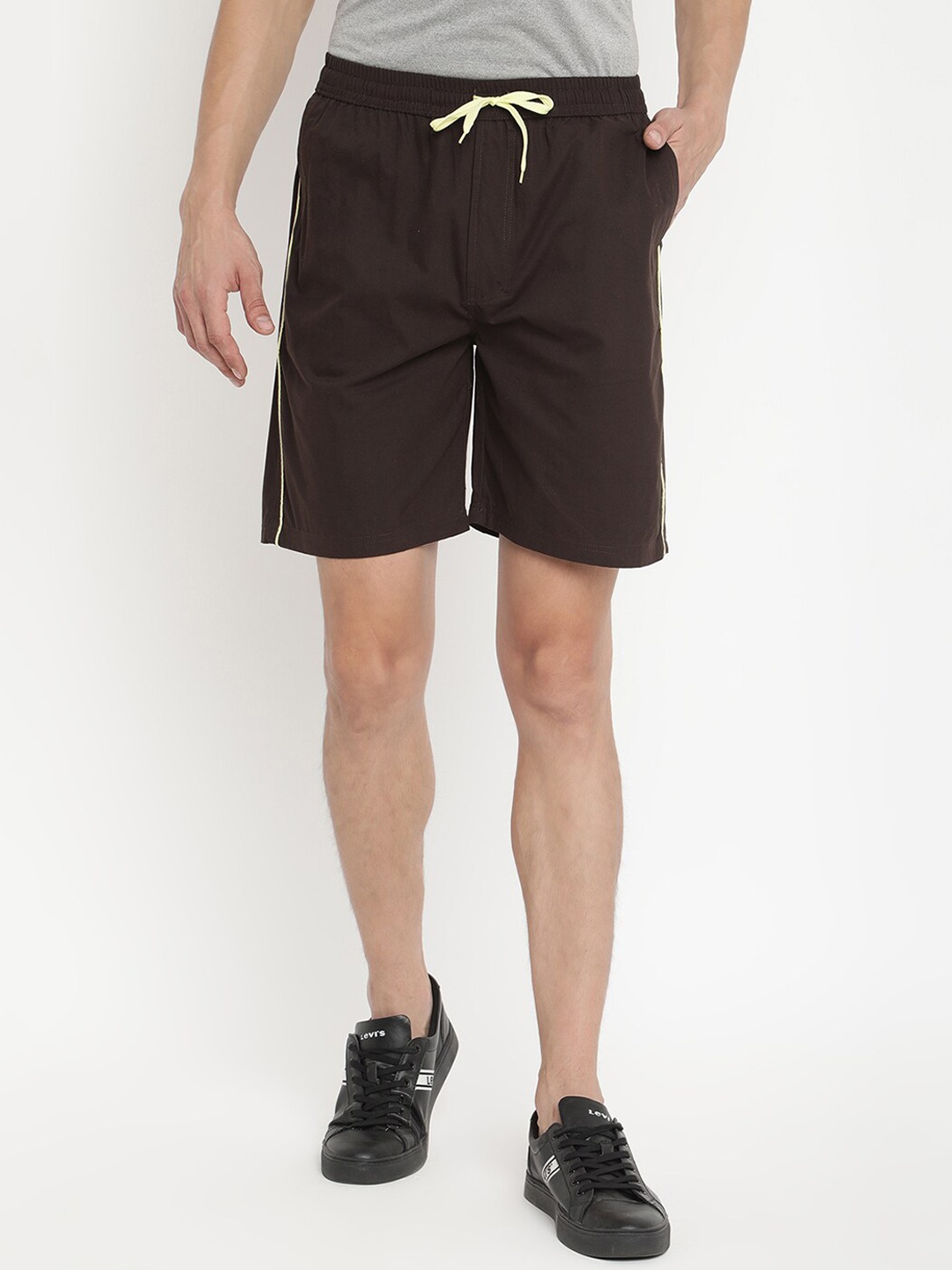 

V2 Value & Variety Men Dark Brown Sports Shorts