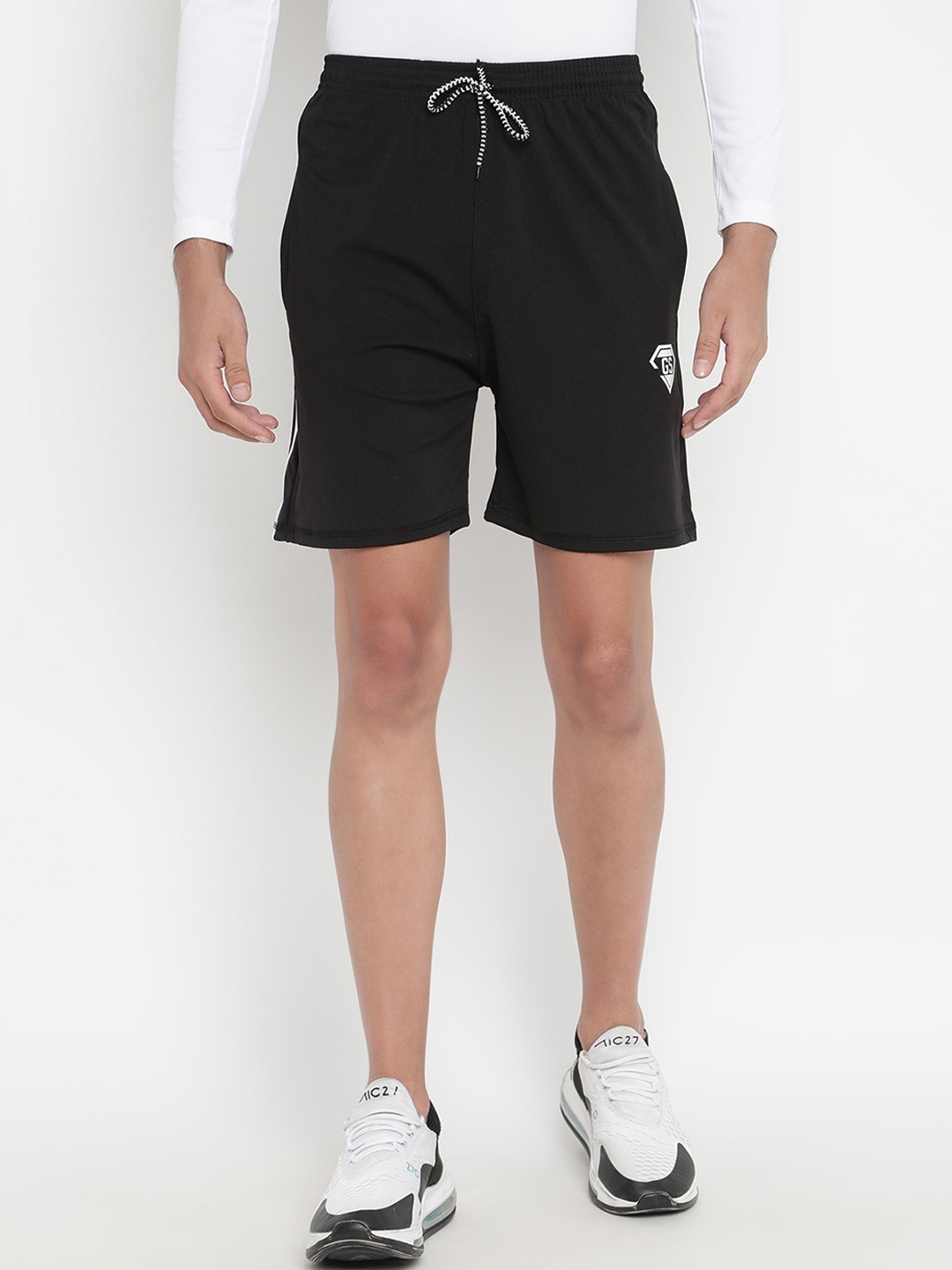 

V2 Value & Variety Men Black Sports Shorts