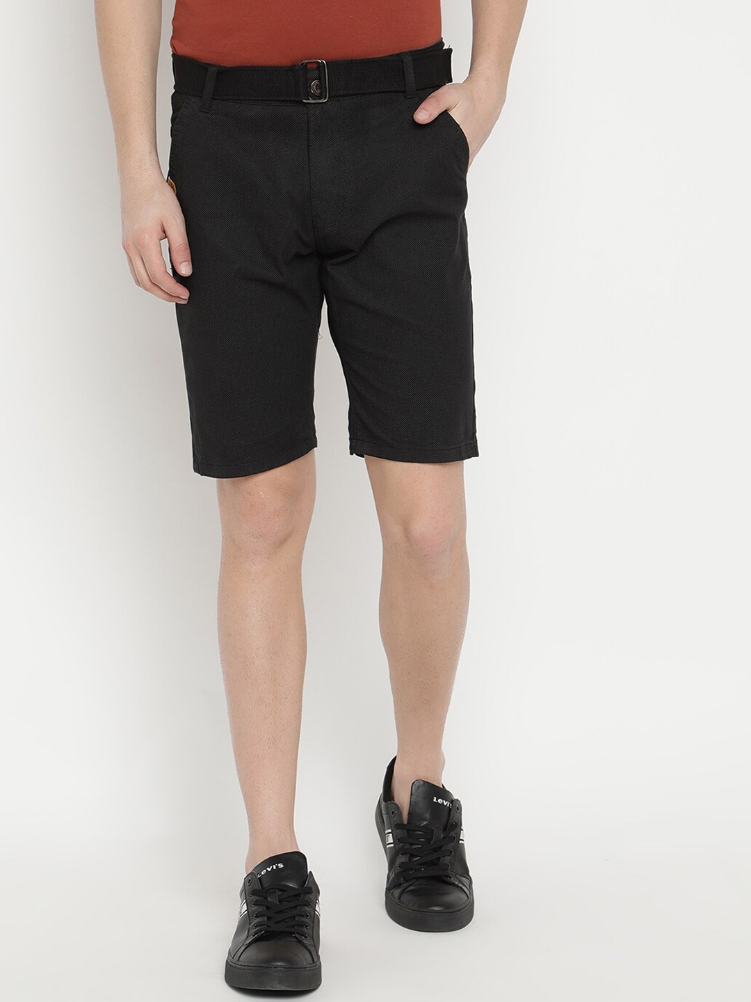 

V2 Value & Variety Men Black Regular Shorts