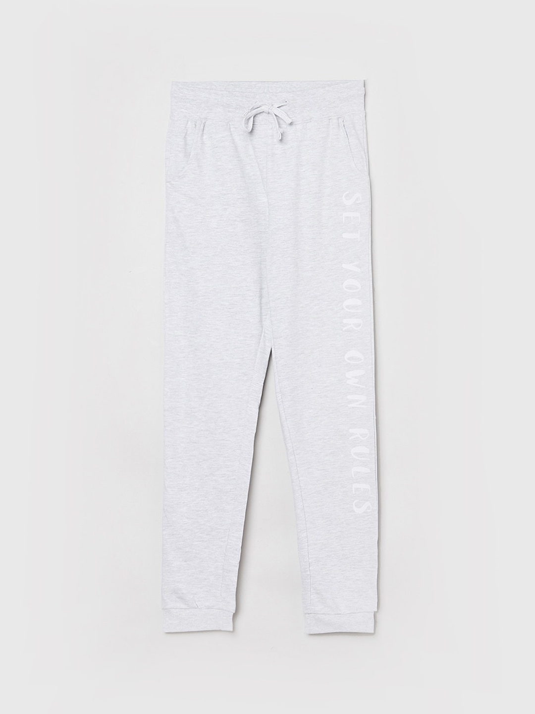 

max Girls Grey Melange Solid Joggers