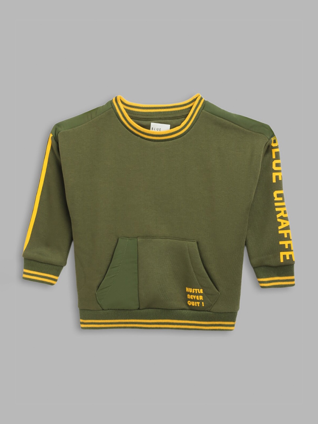 

Blue Giraffe Boys Olive Green Sweatshirt