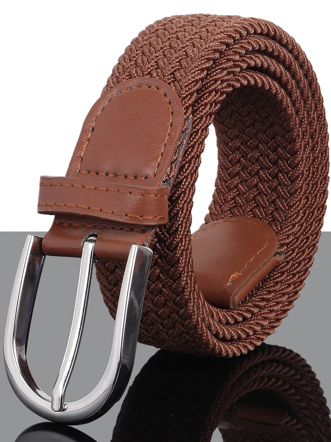 

Kastner Unisex Brown Stretchable Canvas Belt