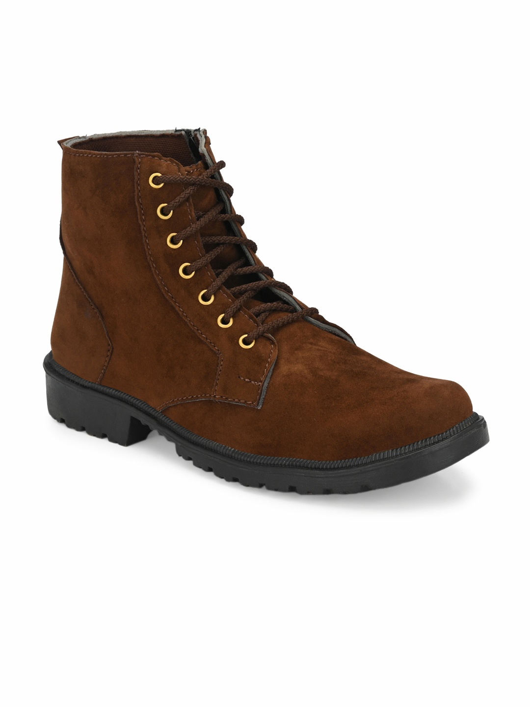 

Big Fox Men Brown Suede Flat Boots