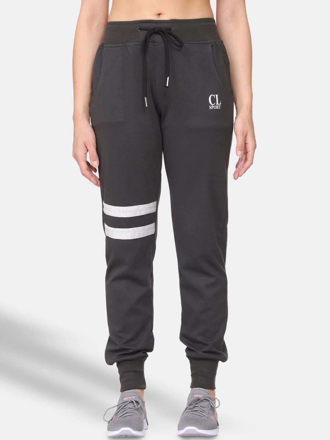 

CL SPORT Women Grey Solid Joggers