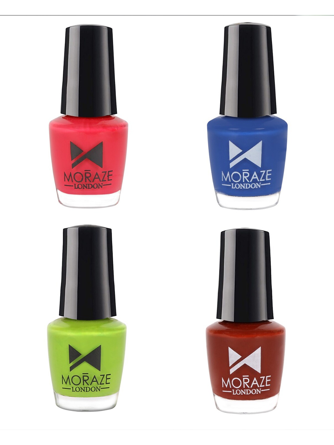 

Moraze Multicoloured Set of 4 Nail Enamel, Multi