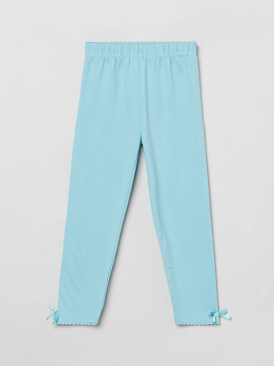 

max Girls Blue Solid Leggings