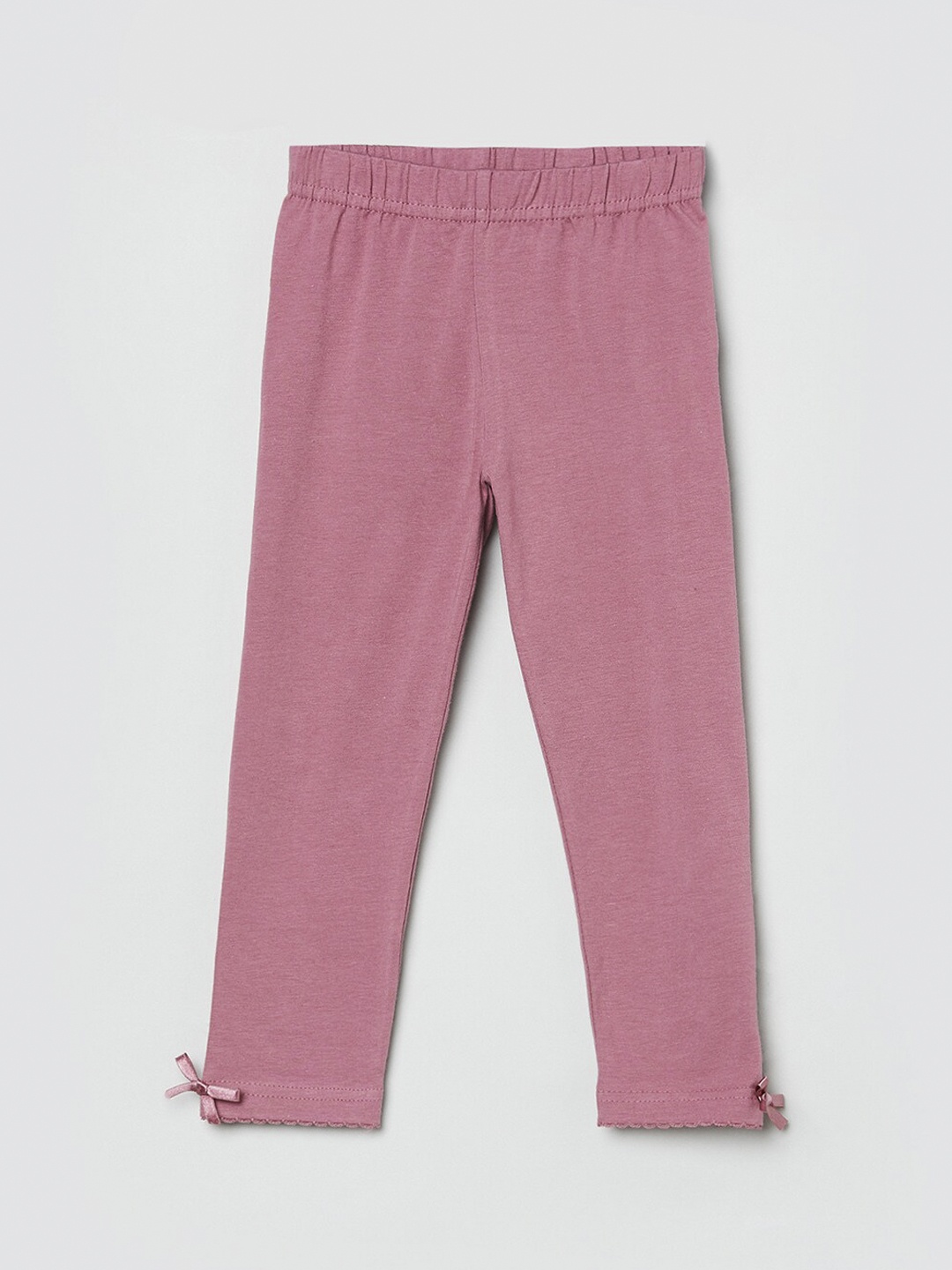 

max Girls Pink Solid Leggings