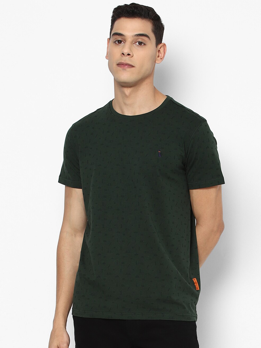 

SIMON CARTER LONDON Men Green Slim Fit T-shirt