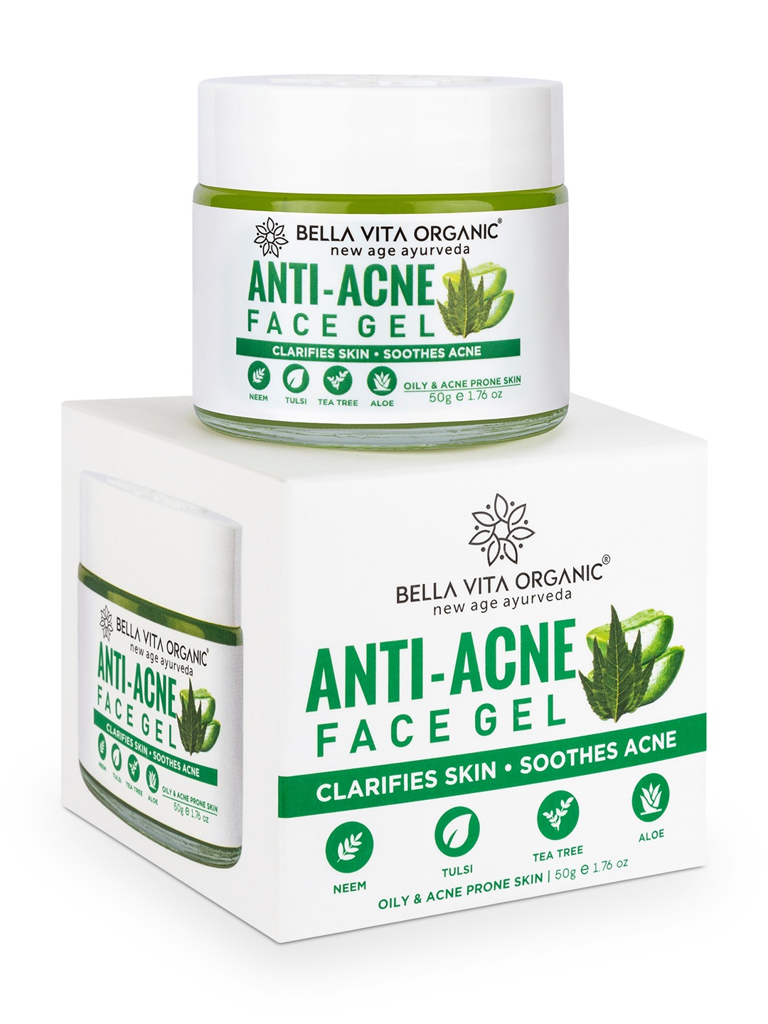

Bella Vita Organic Green Unisex Pimple Scar Removal Cream Gel