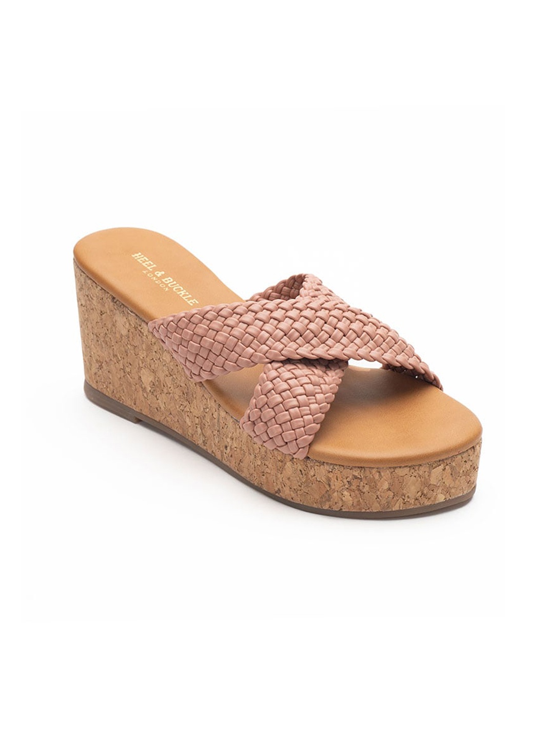 

Heel & Buckle London Women Rose Leather Wedge Heels