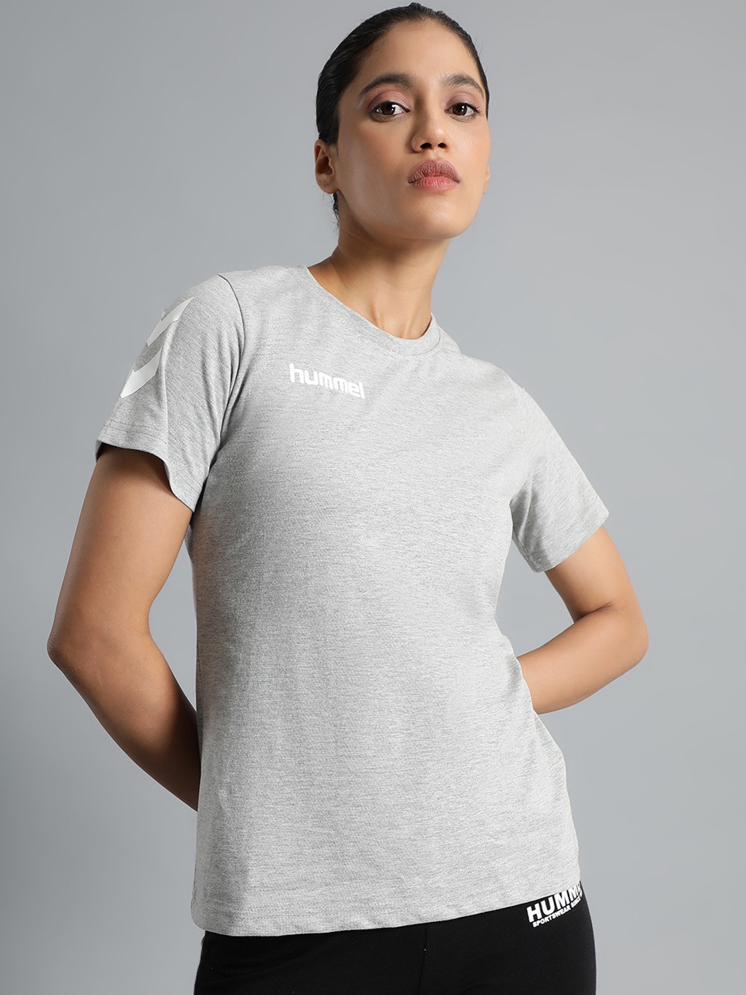 

hummel Women Grey Melange T-shirt
