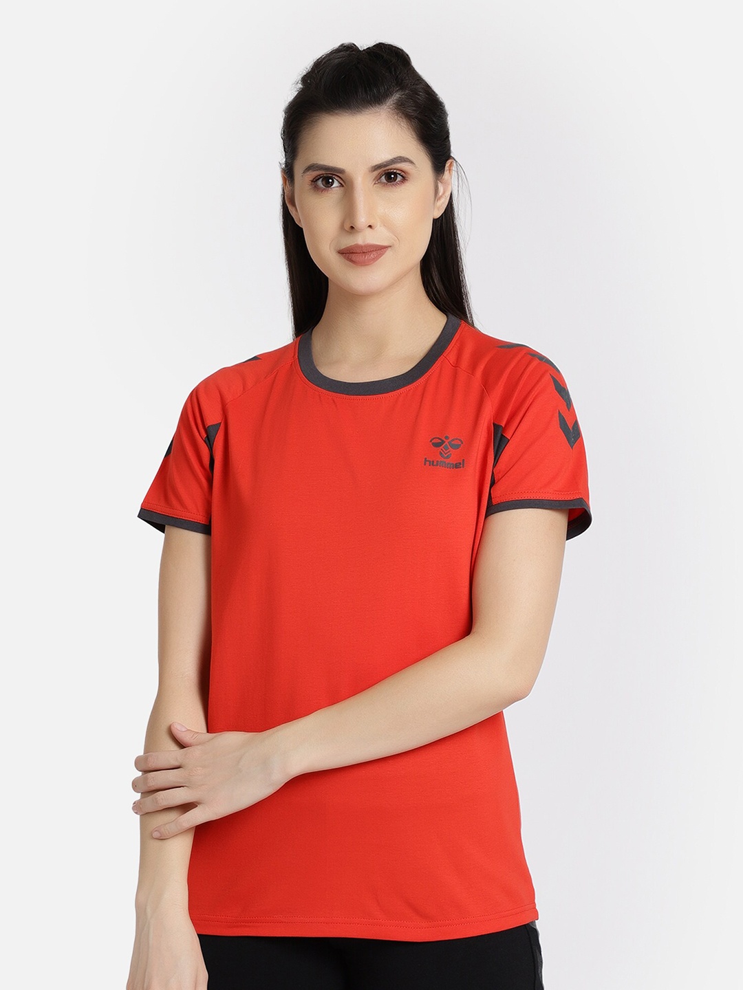 

hummel Women Red Action Pure Cotton T-shirt