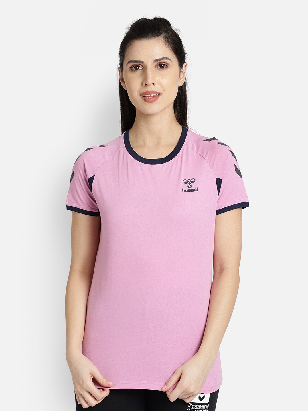 

hummel Women Action Pure Cotton T-shirt, Pink