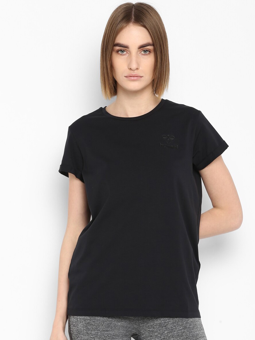 

hummel Women Black T-shirt