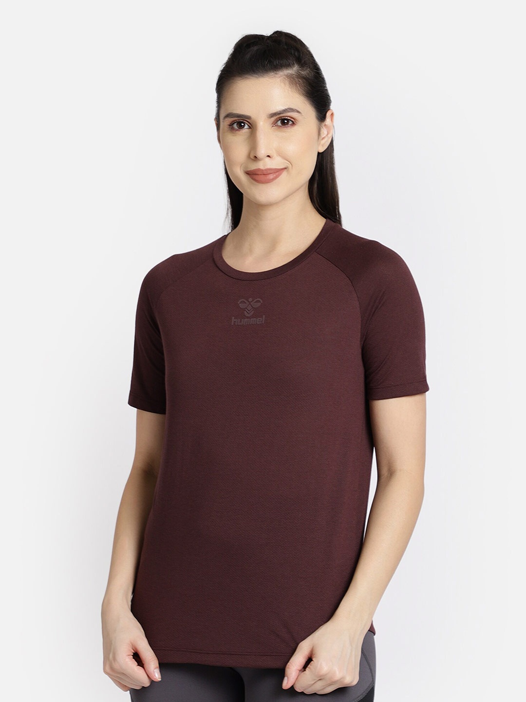 

hummel Women Brown T-shirt