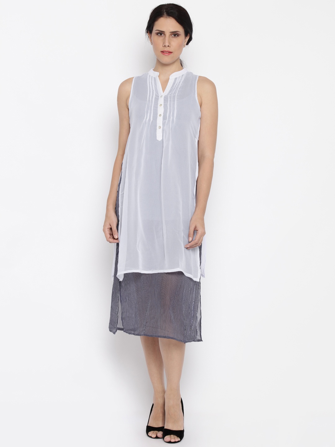 

AND by Anita Dongre Off-White Sheer Tunic