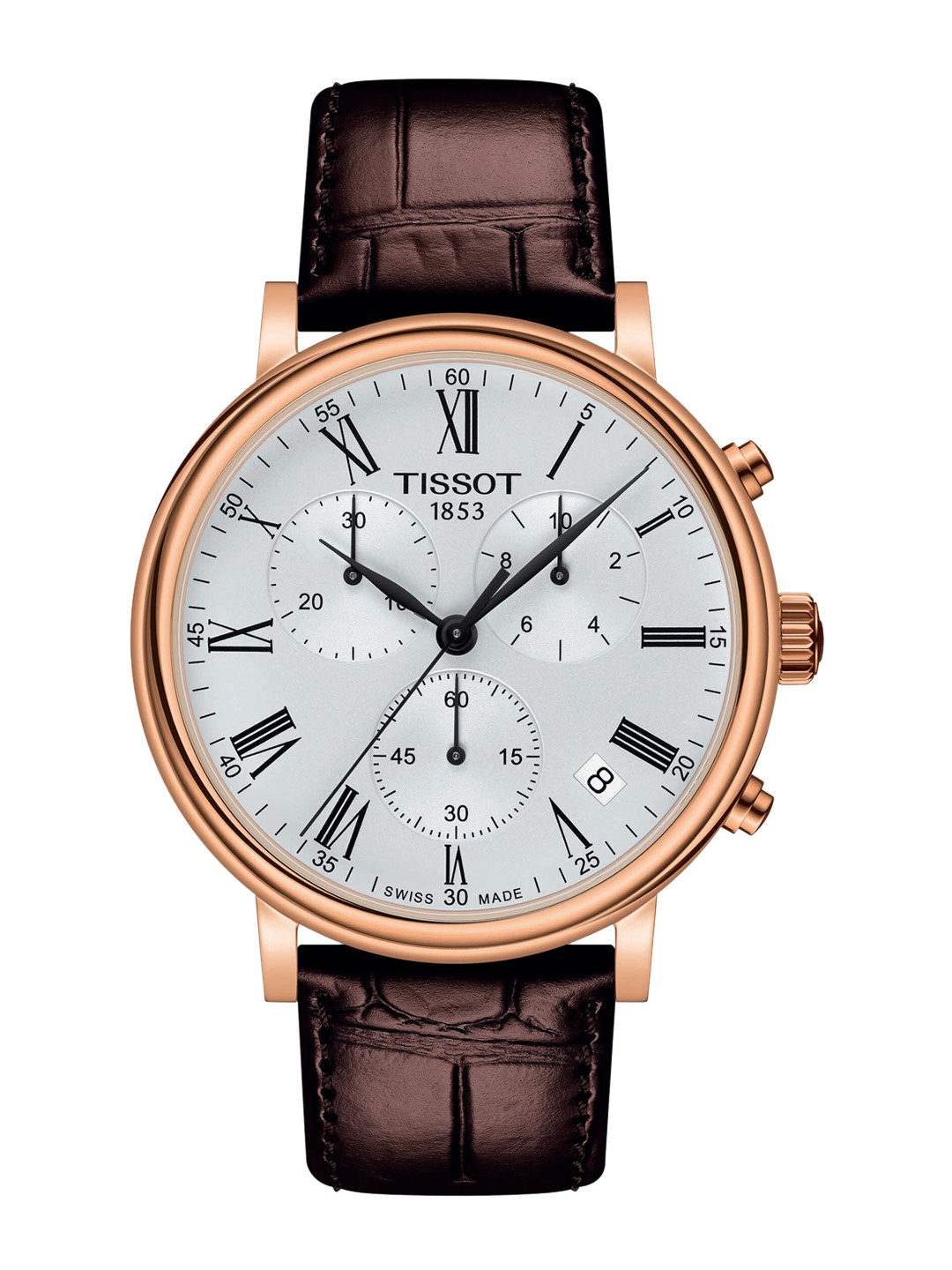 

TISSOT Men Silver-Toned Chronograph Watch T1224173603300