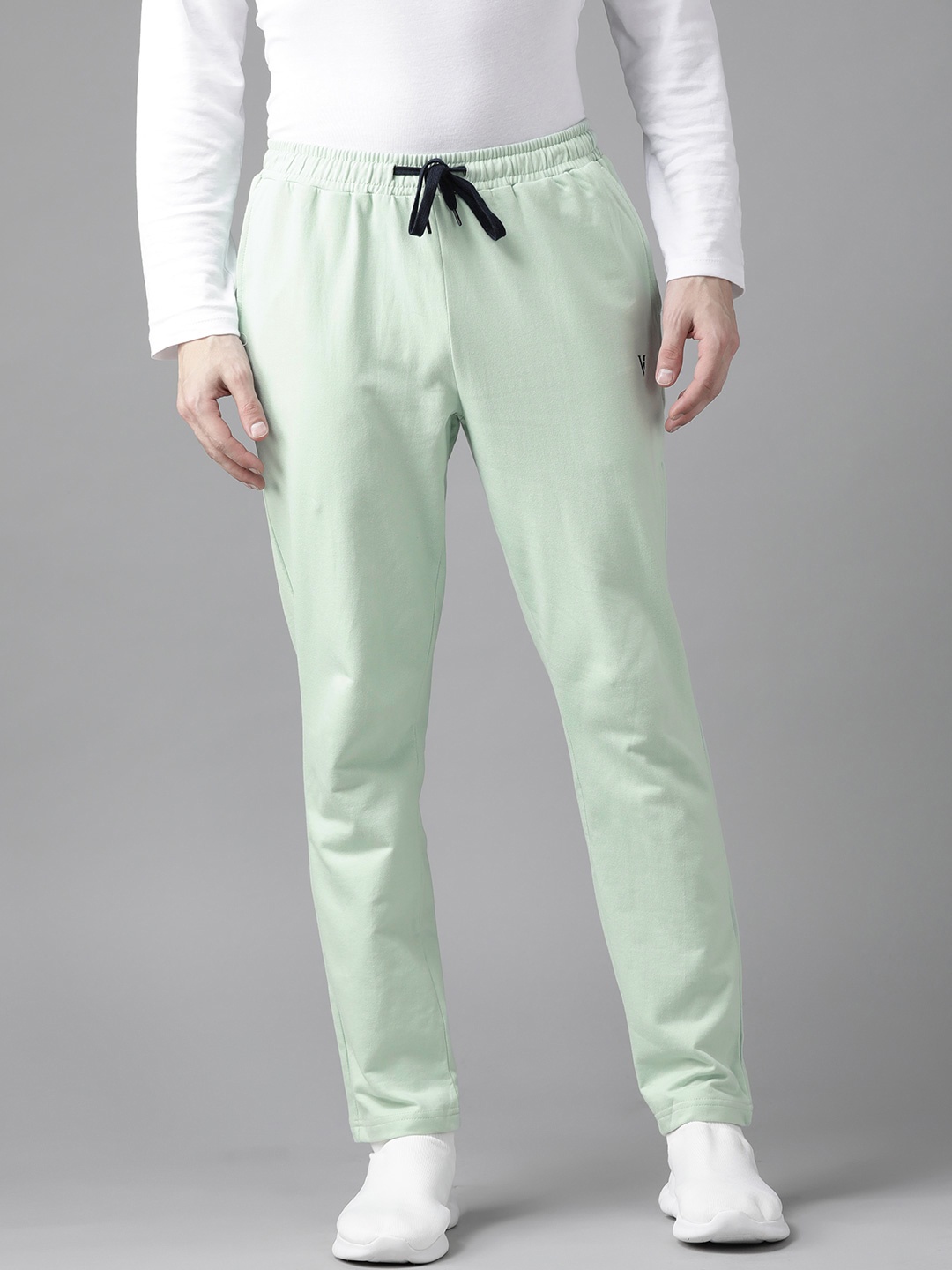 

Van Heusen Sport Men Mint Green Pure Cotton Solid Track Pants