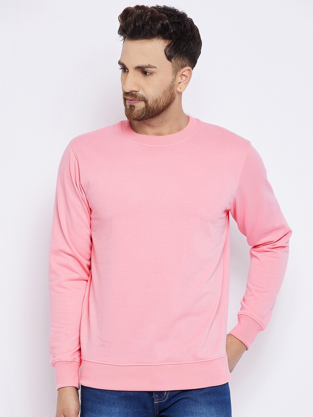 

FRENCH FLEXIOUS Men Pink Sweatshirt