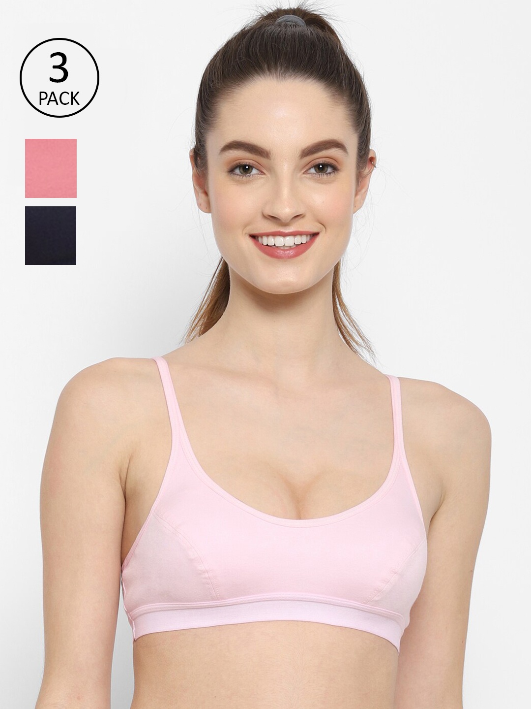 

Floret Pink & Blue Bralette Bra