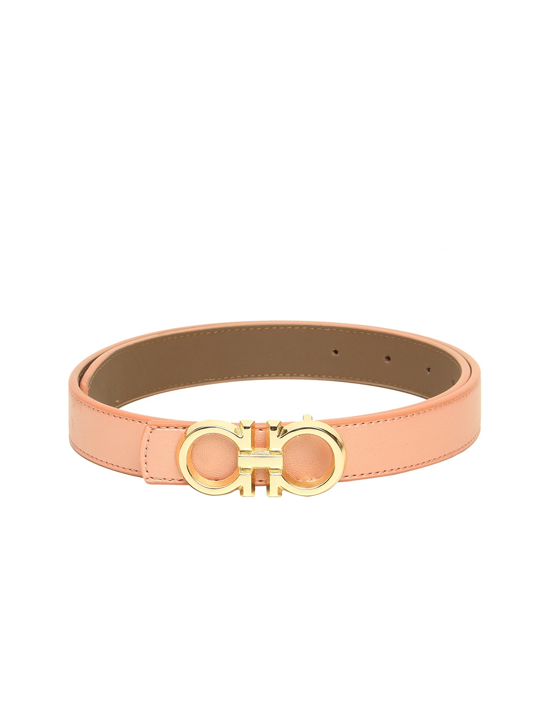 

Calvadoss Girls Peach-Coloured Textured Belt