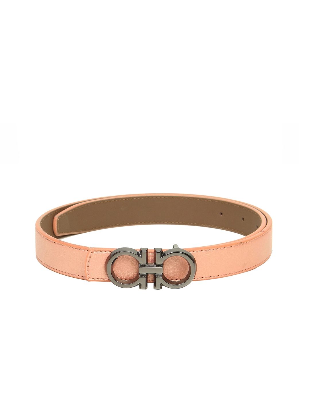 

Calvadoss Girls Peach-Coloured Textured Belt