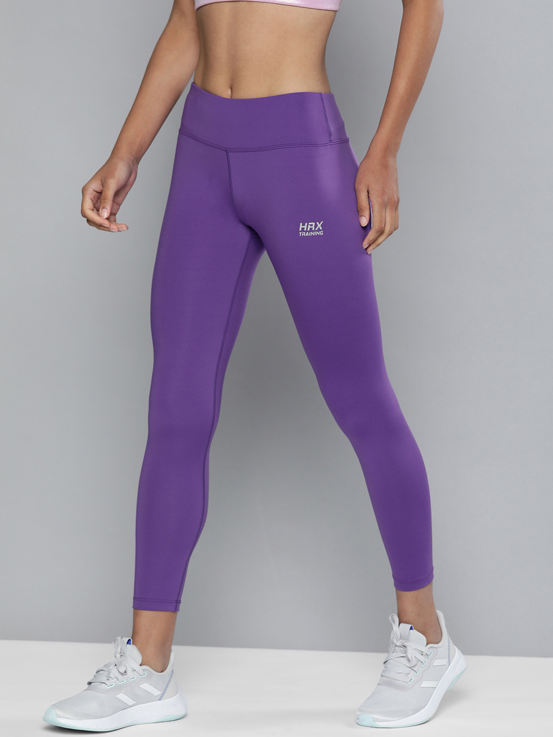 

HRX by Hrithik Roshan Training Women Deep Wisteria Rapid-Dry AOP Tights, Purple