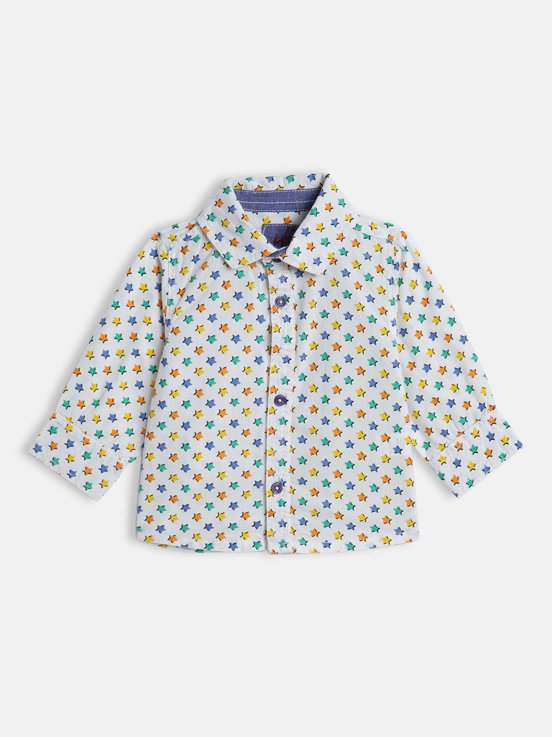 

H By Hamleys Boys White Star Print Pure Cotton Casual Shirt