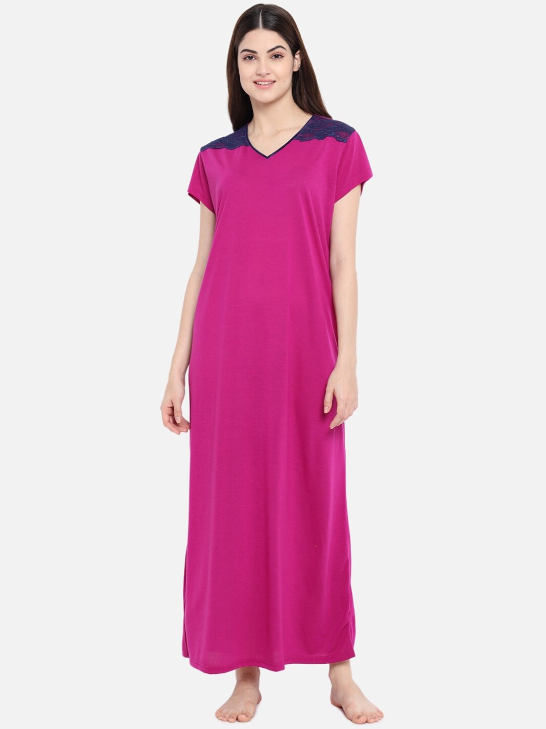 

Klamotten Magenta Maxi Nightdress