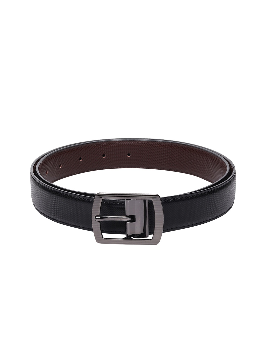 

Kastner Men Black & Brown Textured Reversible Formal Belt