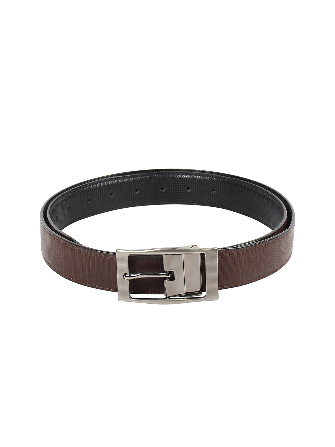 

Kastner Men Brown & Black Textured Reversible Formal Belt