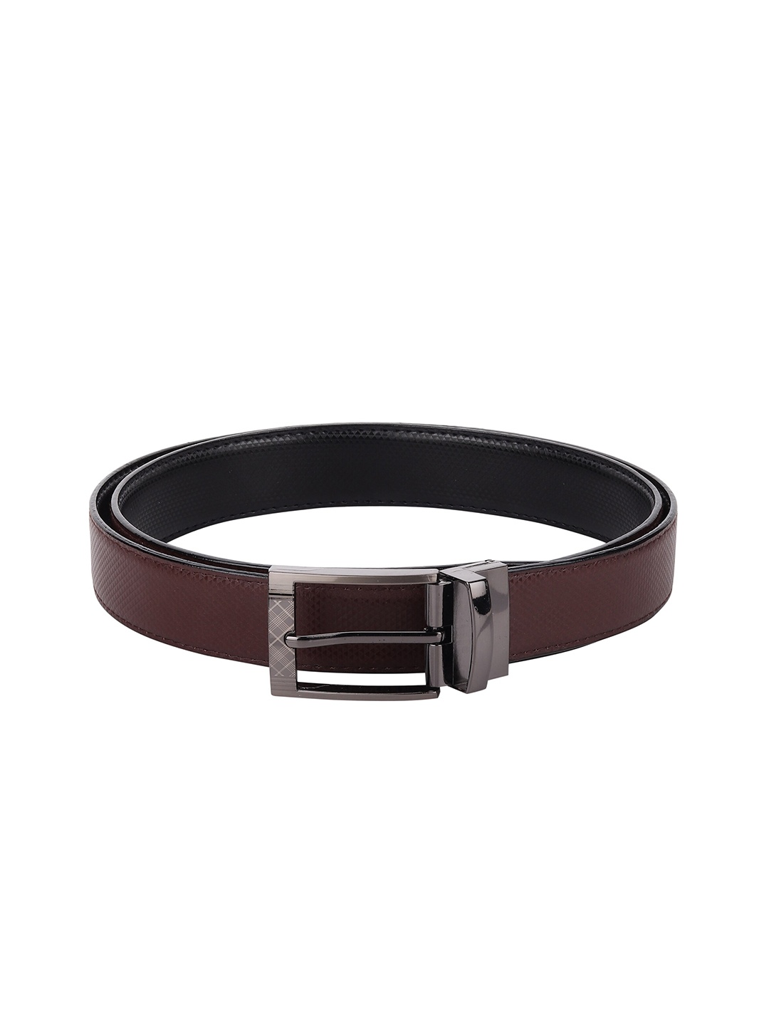 

Kastner Men Brown & Black Textured Reversible Formal Belt