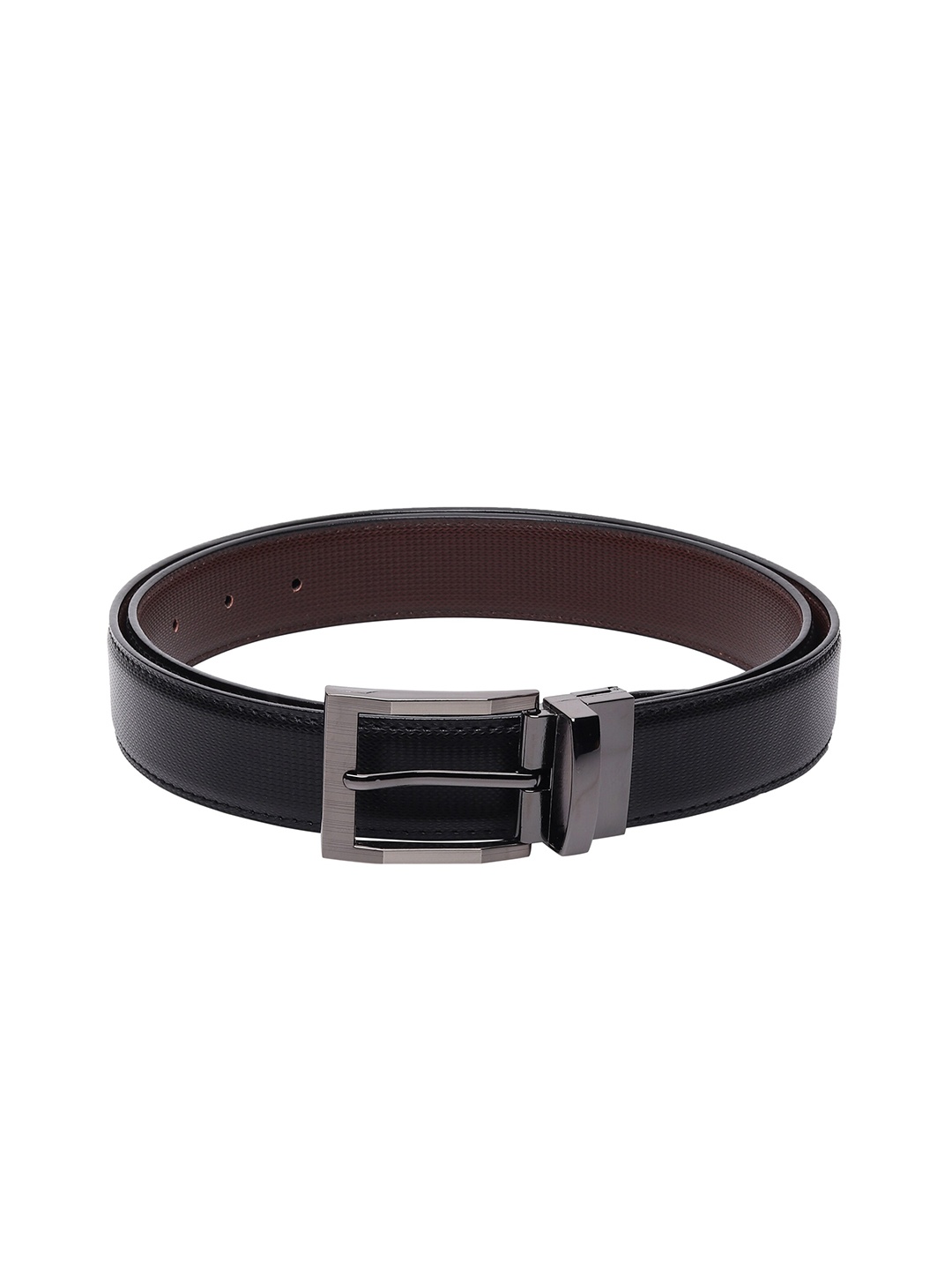 

Kastner Men Black Textured Reversible Formal Belt