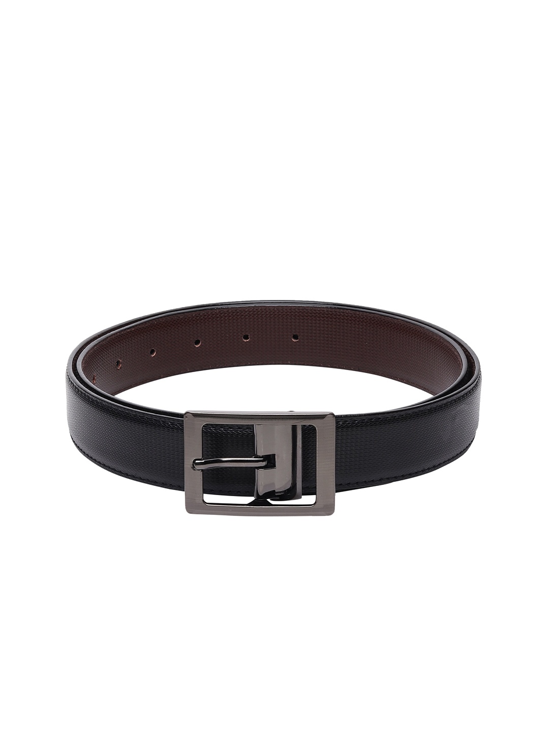 

Kastner Men Black Textured Formal Belt