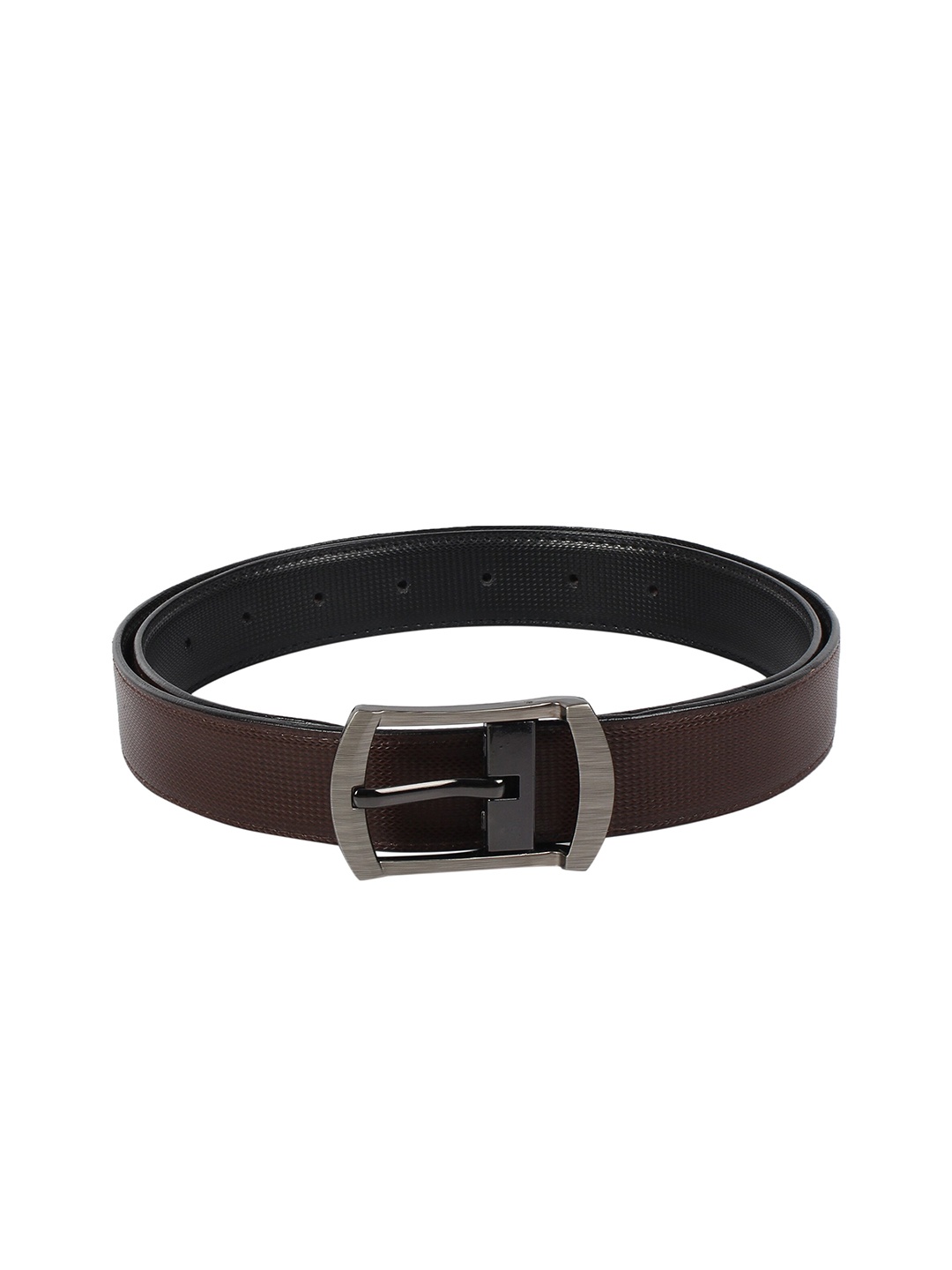 

Kastner Men Brown & Black Solid Reversible Belt