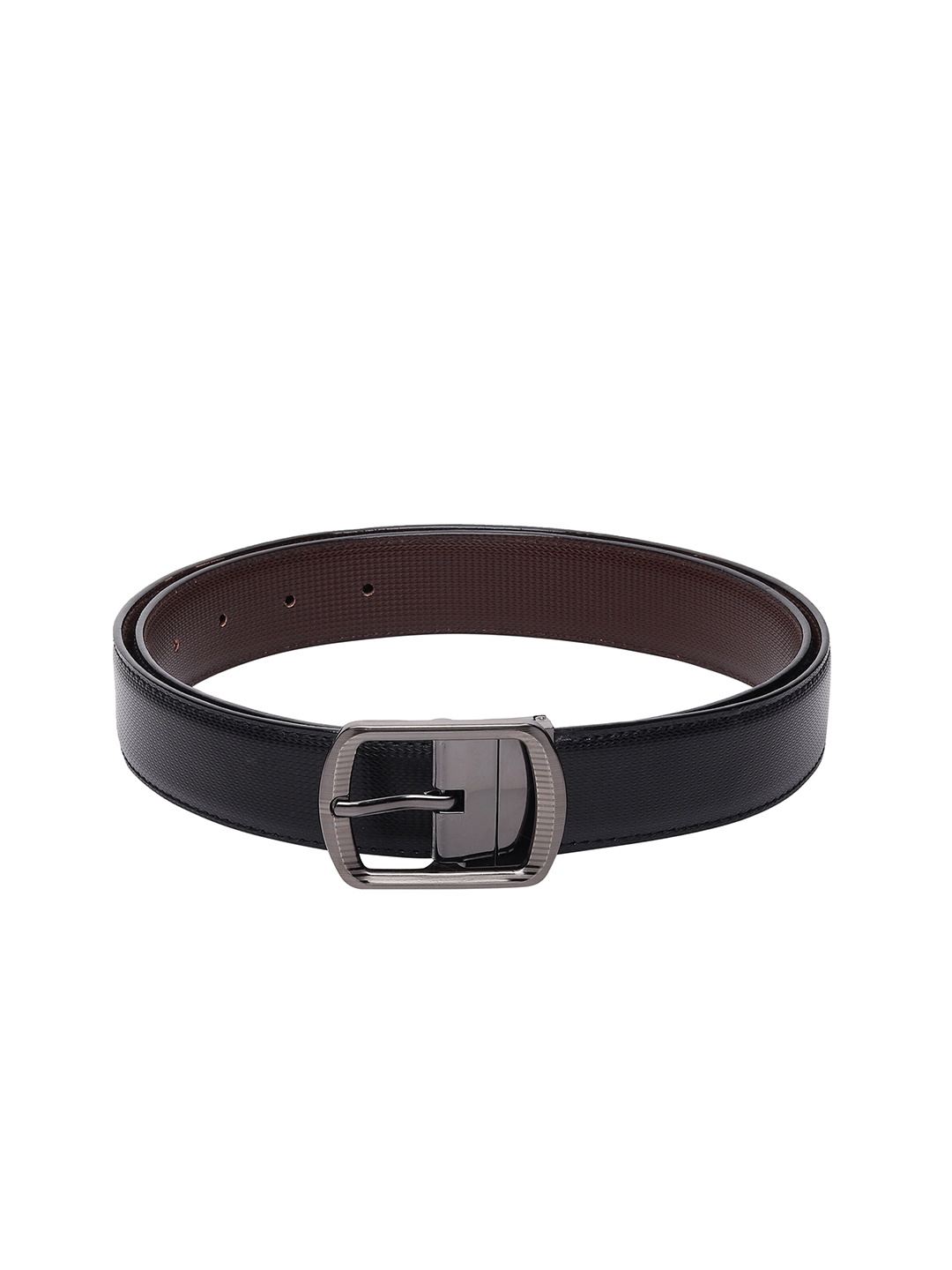 

Kastner Men Black & Brown Textured Reversible Formal Belt