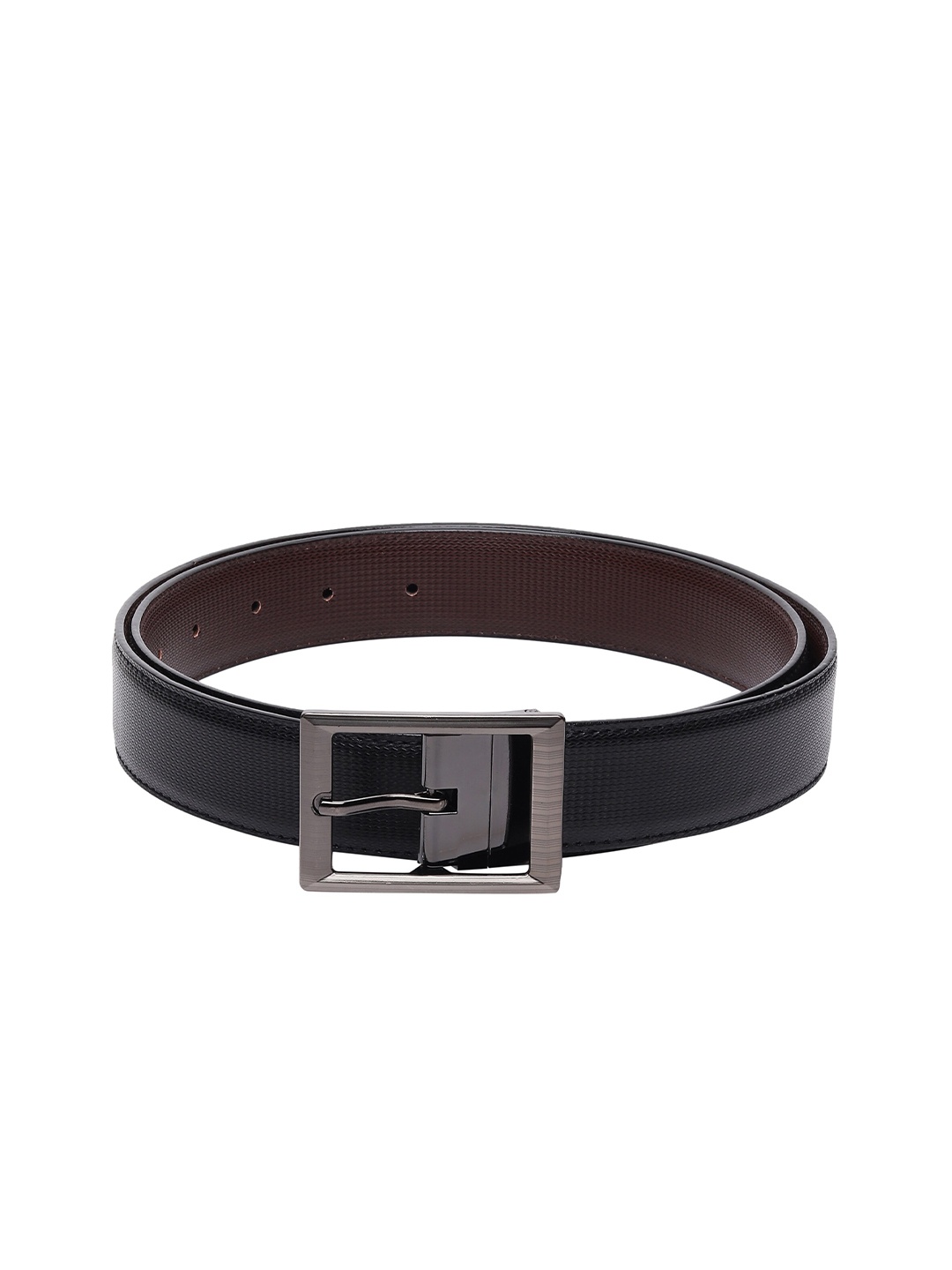 

Kastner Men Black Textured Formal Belt