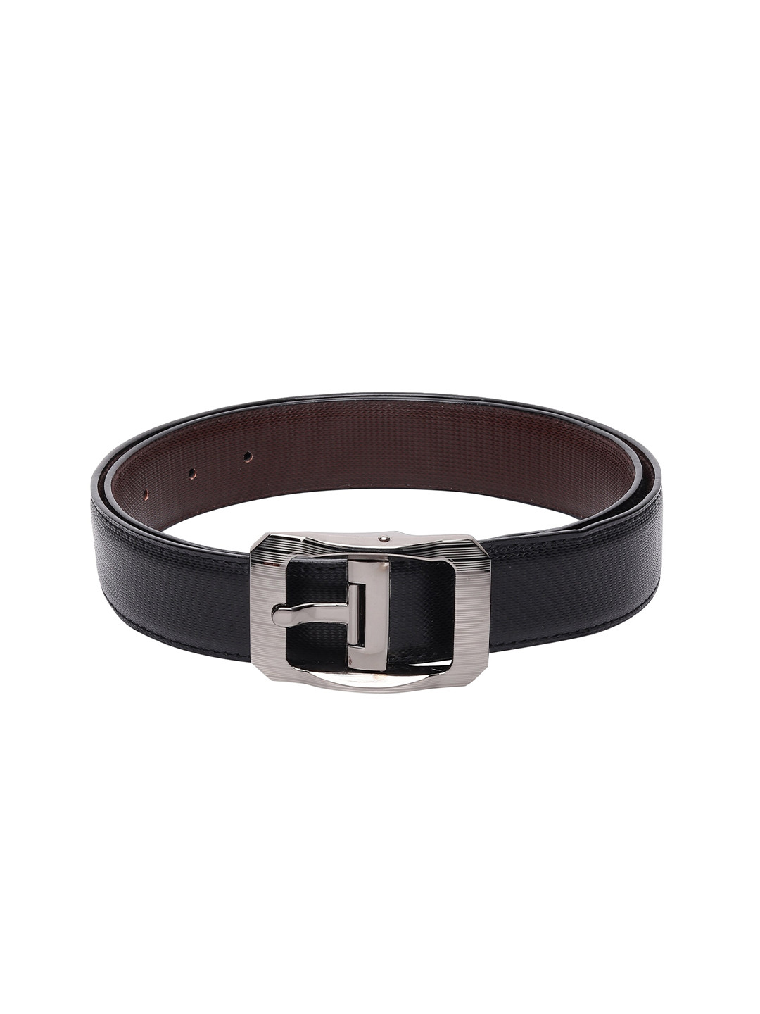

Kastner Men Black Textured Reversible Formal Belt