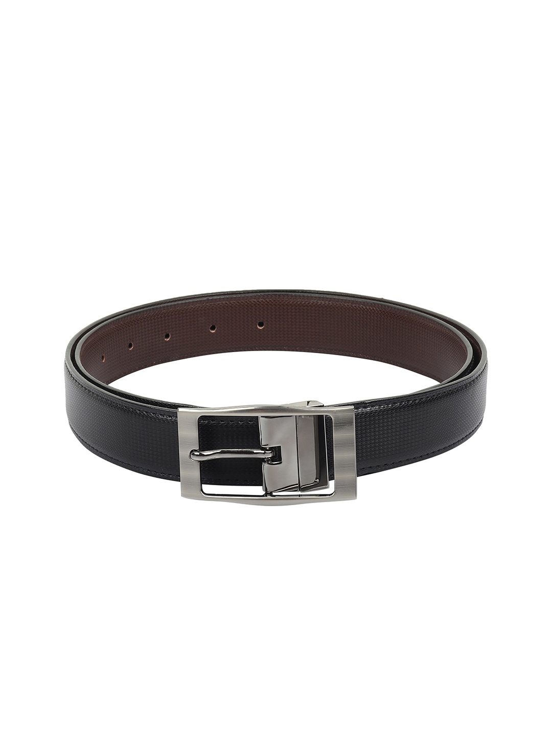 

Kastner Men Black Textured Formal Belt