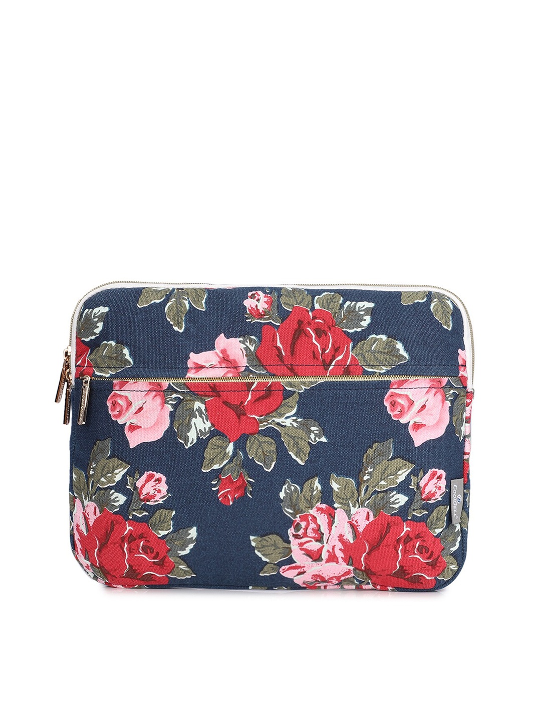 

THE CLOWNFISH Unisex Navy Blue & Red Printed Laptop Sleeve
